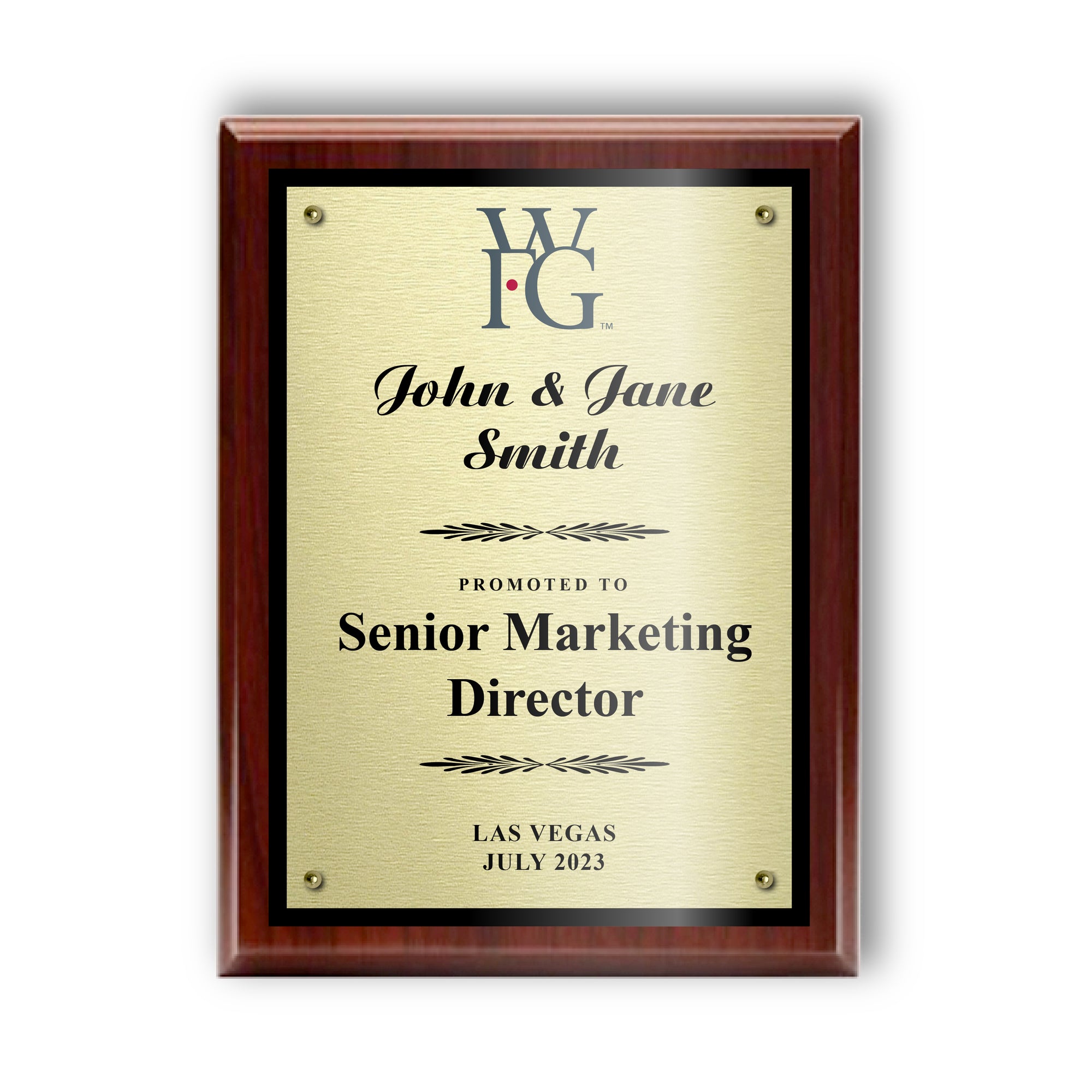 Color Reference Plaque Classic Color Sublimated Plaque on Cherry Board – WFG Store