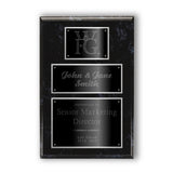 Classic Diamond Engraved Plaque on Black Marble Board