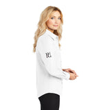 TSM Port Authority Women's Long Sleeve Shirt White